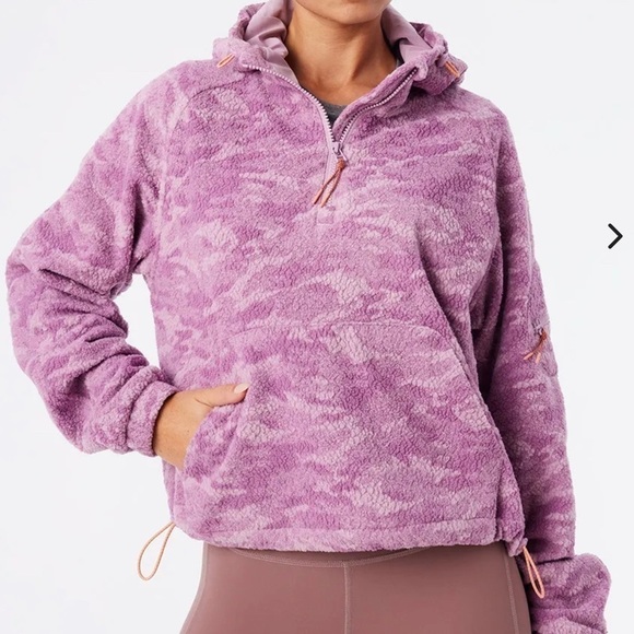 Outdoor Voices primo fleece pullover in Provence cloud NWT - Picture 1 of 9